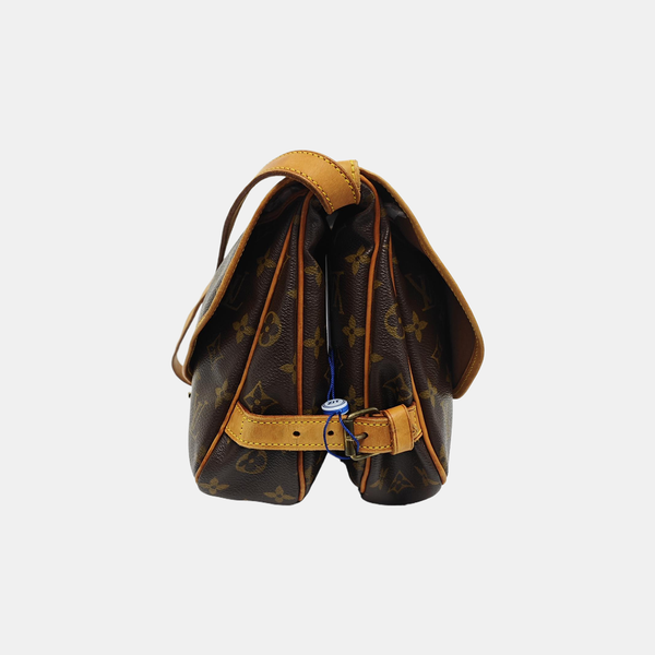 SAUMUR 30 Monogram Coated Canvas Brown