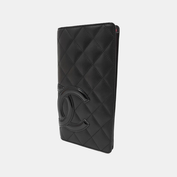 Authenticated pre-owned CAMBON Quilted Calfskin Black Wallet - Wallet at Looply