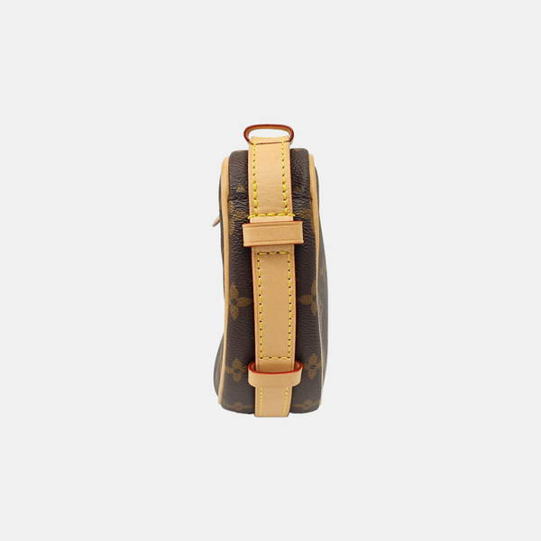 CROISSANT Monogram Coated Canvas Brown