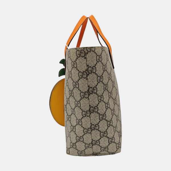 Children’s GG Bucket Monogram Coated Canvas Beige