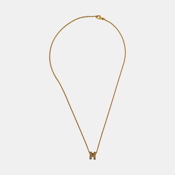 Pop H Metal Gold Necklace