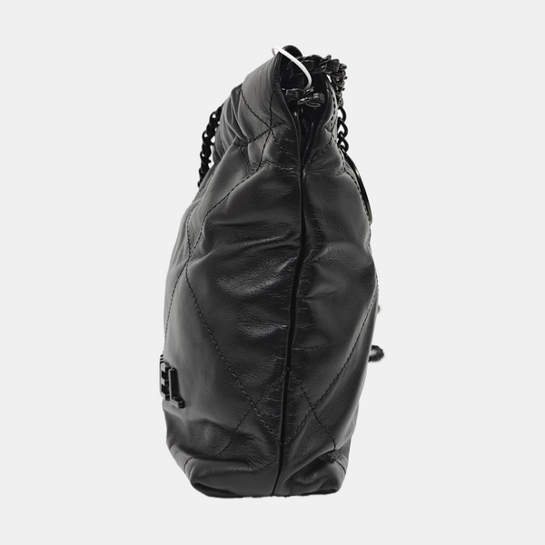 CHANEL 22 Mini Quilted Calfskin Black