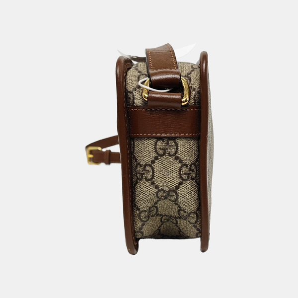 Bree Monogram Coated Canvas Beige