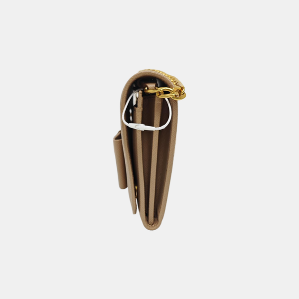 Fiocco Bow Saffiano Calfskin Beige
