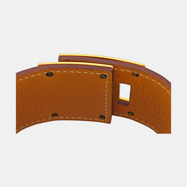 Kelly Dog Leather Orange Bangle