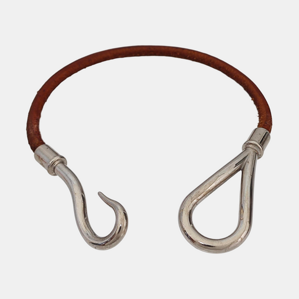 Jumbo Hook Metal Brown Bangle