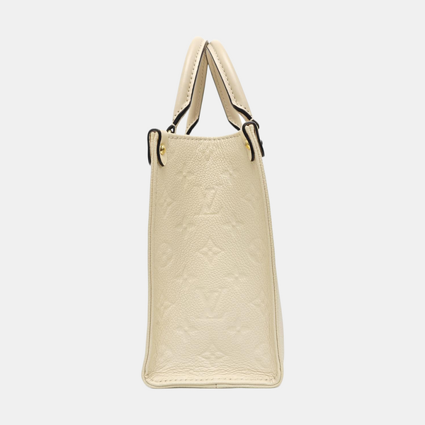 ONTHEGO PM Monogram Calfskin Beige