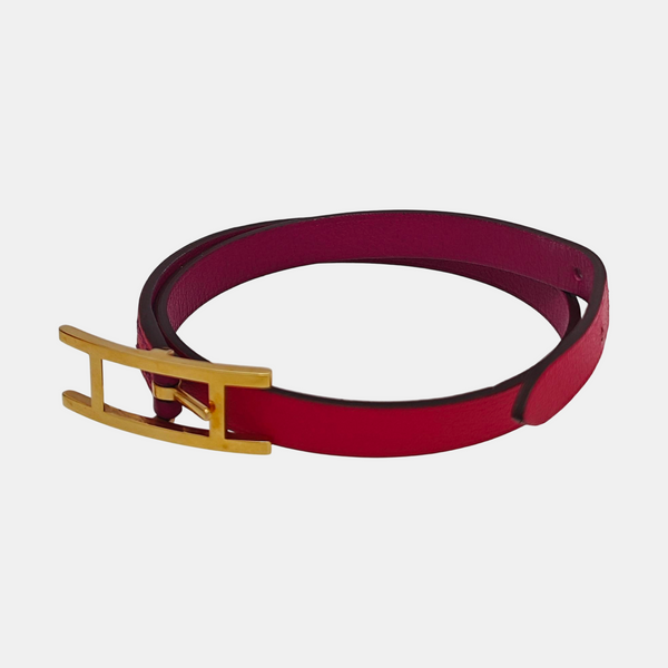 Behapi Leather Red Bracelet