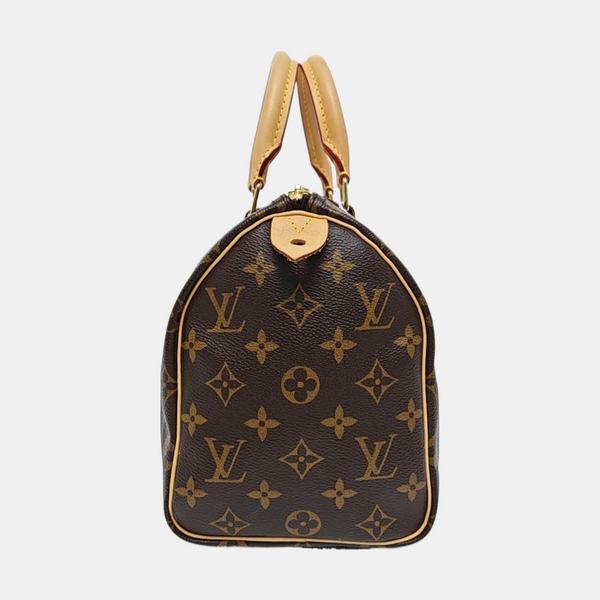 SPEEDY 25 Monogram Coated Canvas Brown
