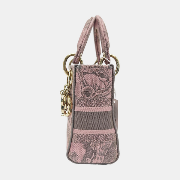 Lady Dior Mini Fabric Pink