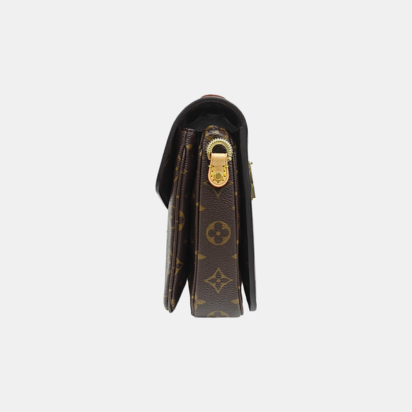 MÉTIS MM Monogram Coated Canvas Brown