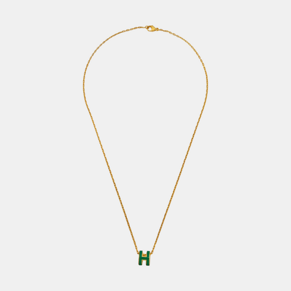 Pop H Metal Gold Necklace
