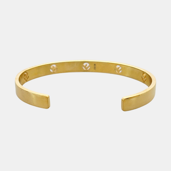 F Is Metal Gold Bangle