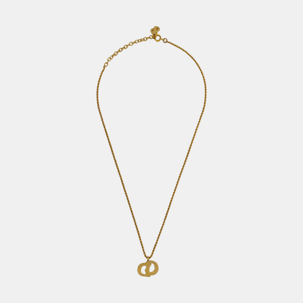 Petit CD Metal Gold Necklace