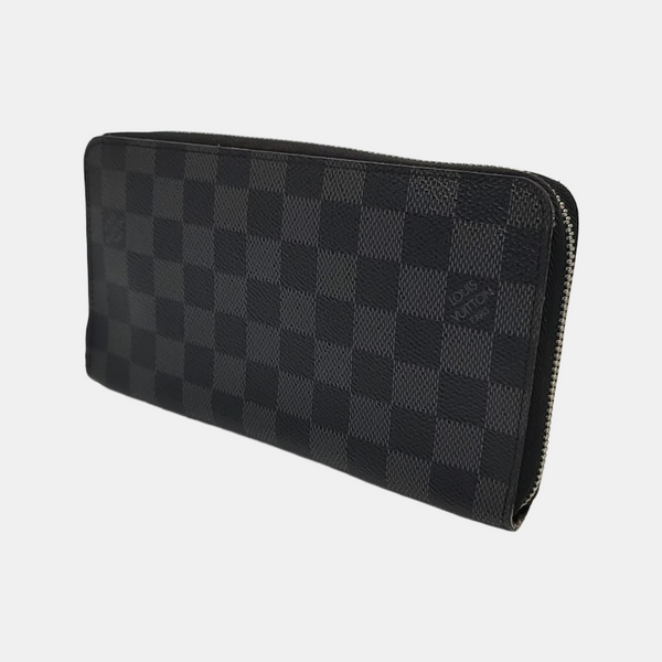 ZIPPY Damier Graphite Coated Canvas Gray Wallet