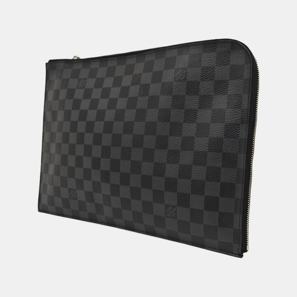 JOUR GM Damier Graphite Coated Canvas Gray