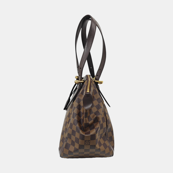 VERONA MM Damier Ebene Coated Canvas Brown
