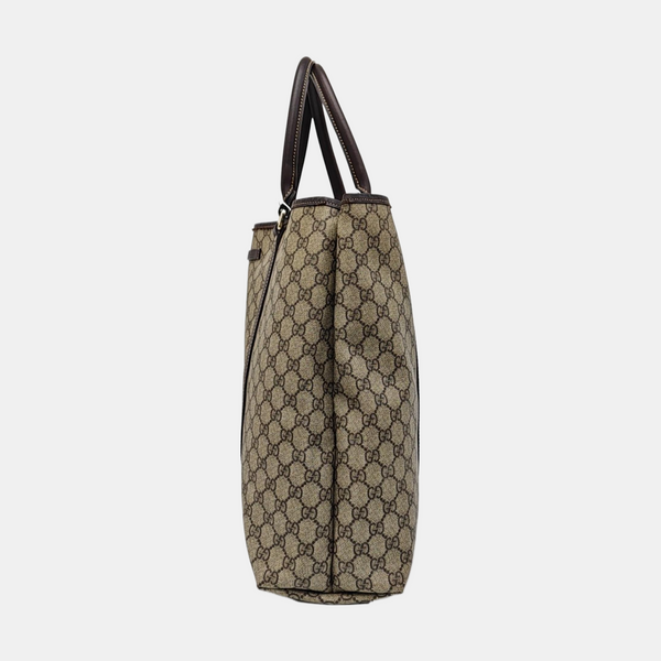 Monogram Coated Canvas Tote Bag Beige