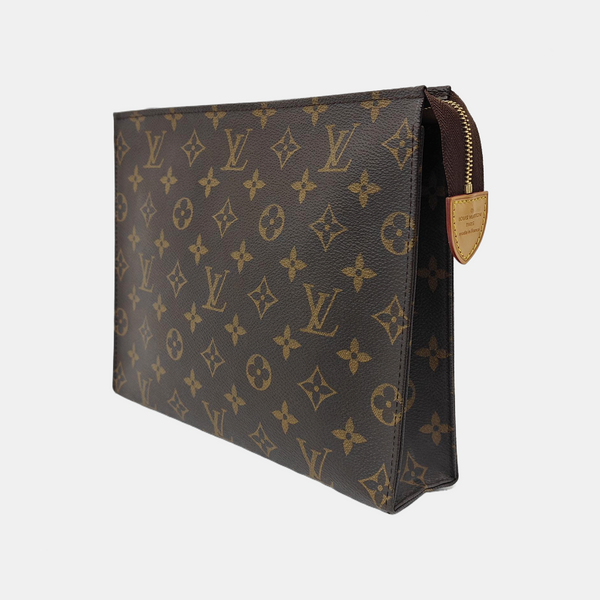 TOILET POCKET 26 Monogram Coated Canvas Brown