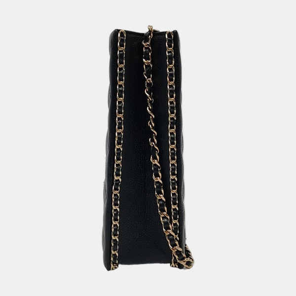 Quilted Grained Calfskin Black