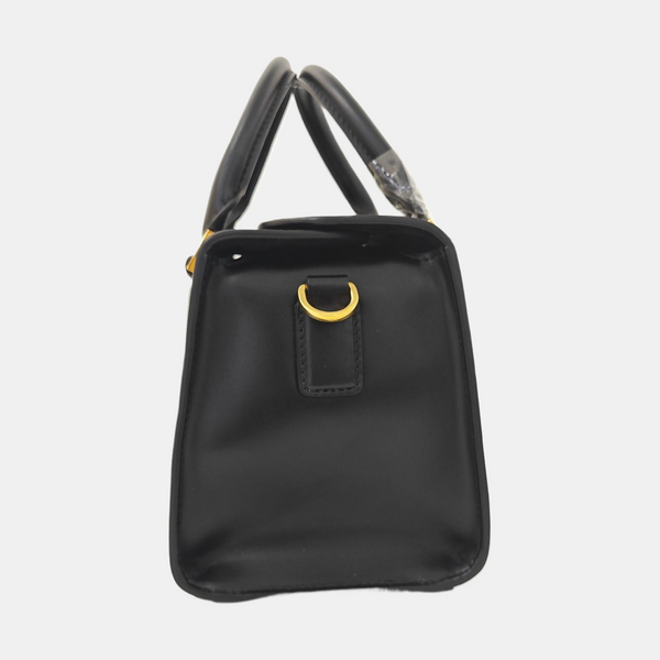 Calfskin Shoulder Bag Small Black