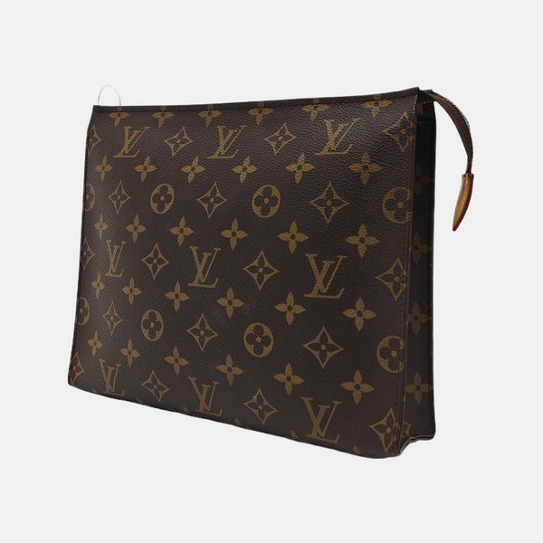 TOILET POCKET 26 Monogram Coated Canvas Brown