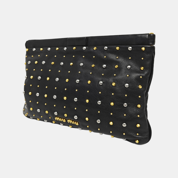 Leather Clutch Black