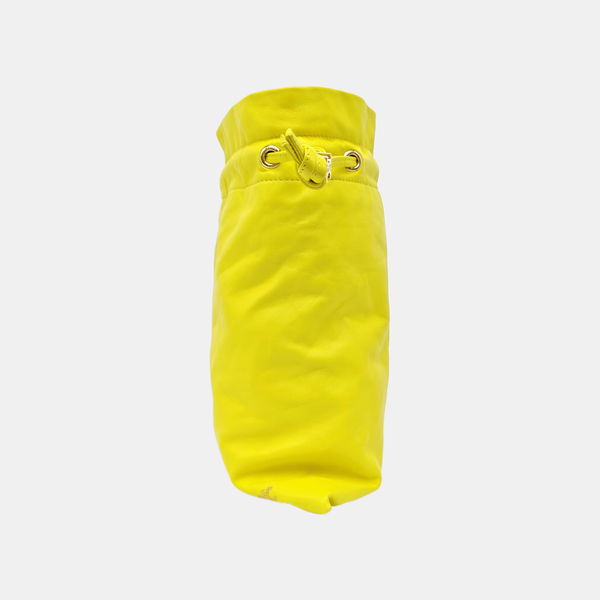 CRYSTAL POUCH Small Lambskin Yellow