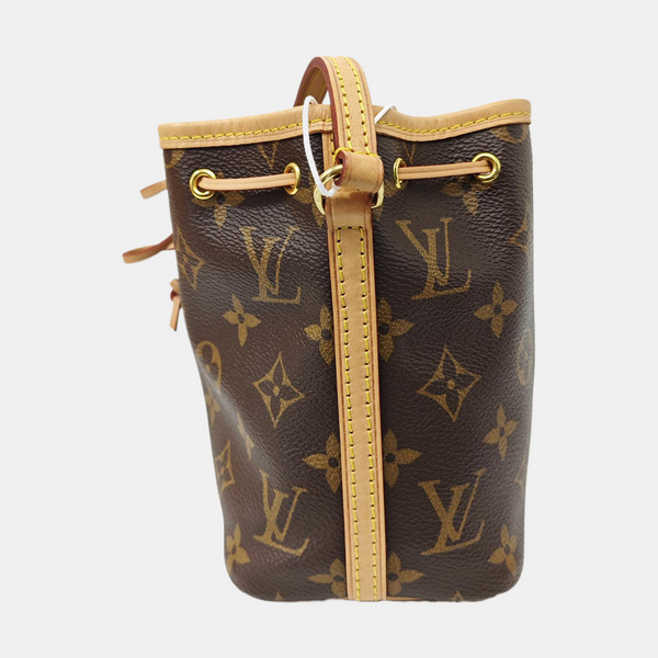 NÉONOÉ Nano Monogram Coated Canvas Brown