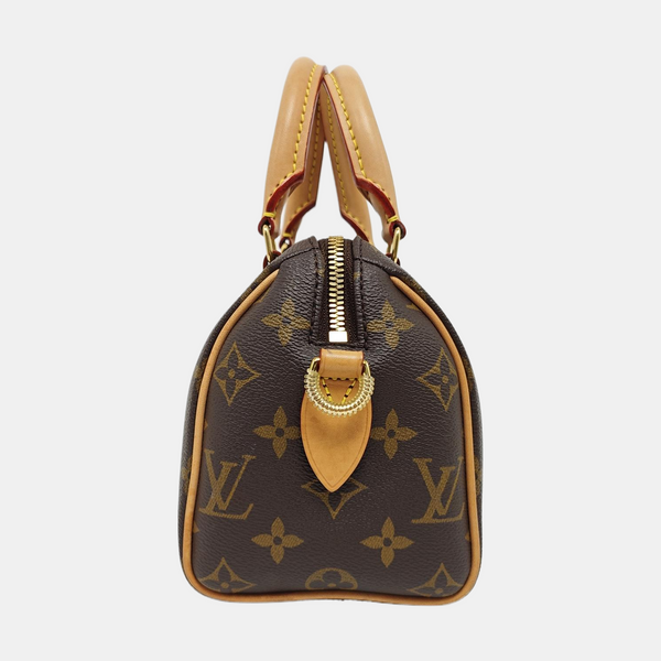 SPEEDY 20 Monogram Coated Canvas Brown
