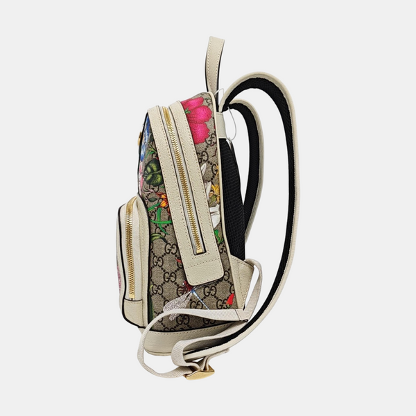 Ophidia Small Monogram Coated Canvas Beige