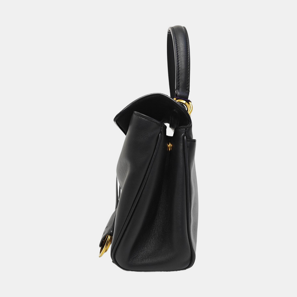 Calfskin Shoulder Bag Mini Black