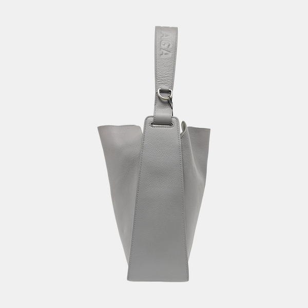 Calfskin Shoulder Bag Gray