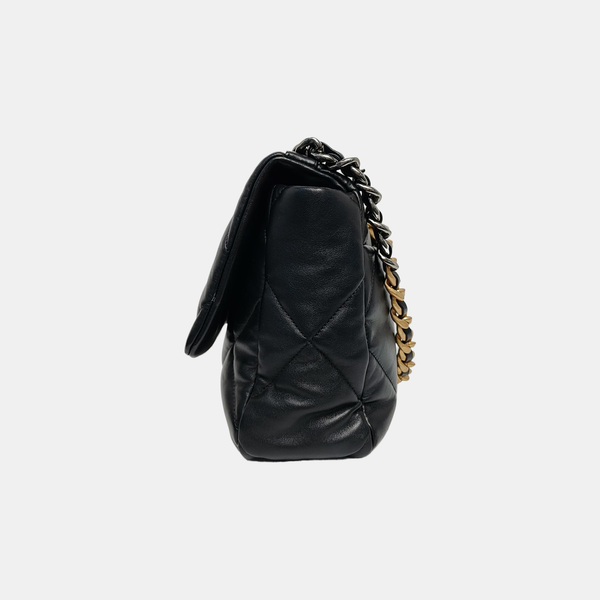 CHANEL 19 Medium Quilted Lambskin Black