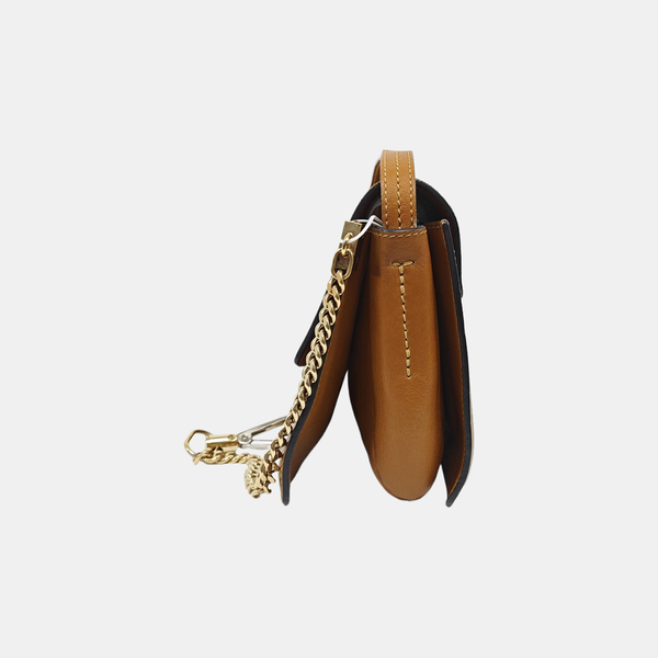 Faye Small Calfskin Brown
