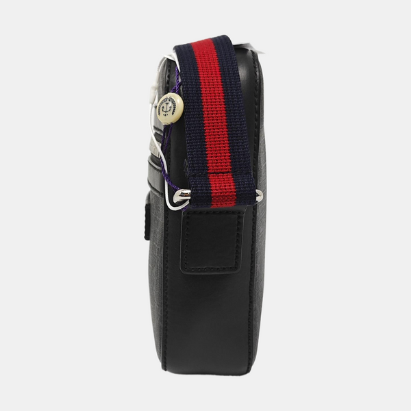 GG Supreme Small Monogram Coated Canvas Black