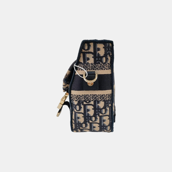 Diorcamp Small Oblique Canvas Blue