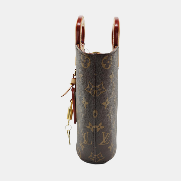 RIVAGE BB Monogram Coated Canvas Brown