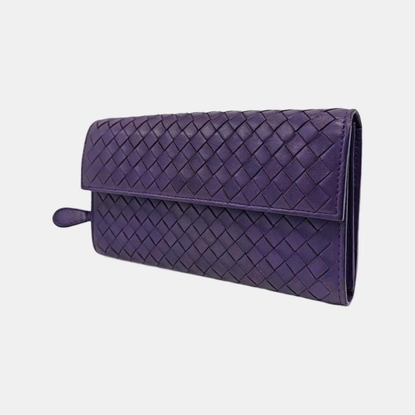 Calfskin Wallet Purple