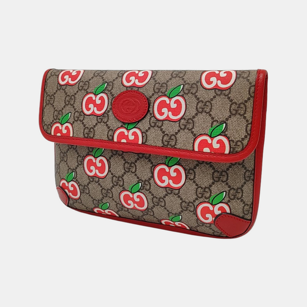 Neo Vintage Monogram Coated Canvas Red