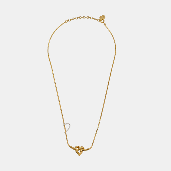 Twist Round Metal Gold Necklace
