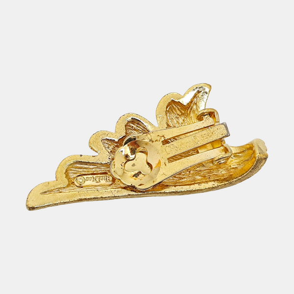 Metal Gold Clip On Earrings