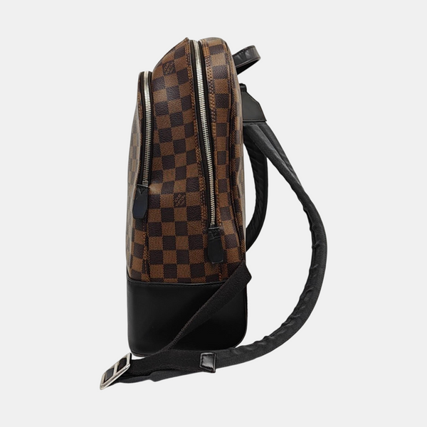 JAKE Damier Ebene Coated Canvas Brown