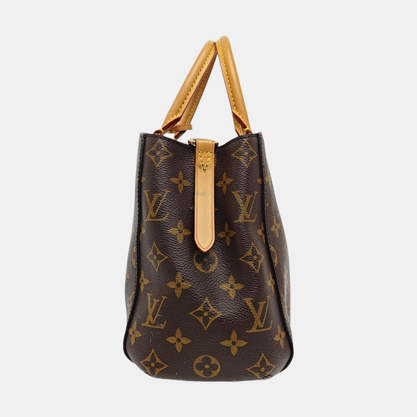 MONTAIGNE Monogram Coated Canvas Brown