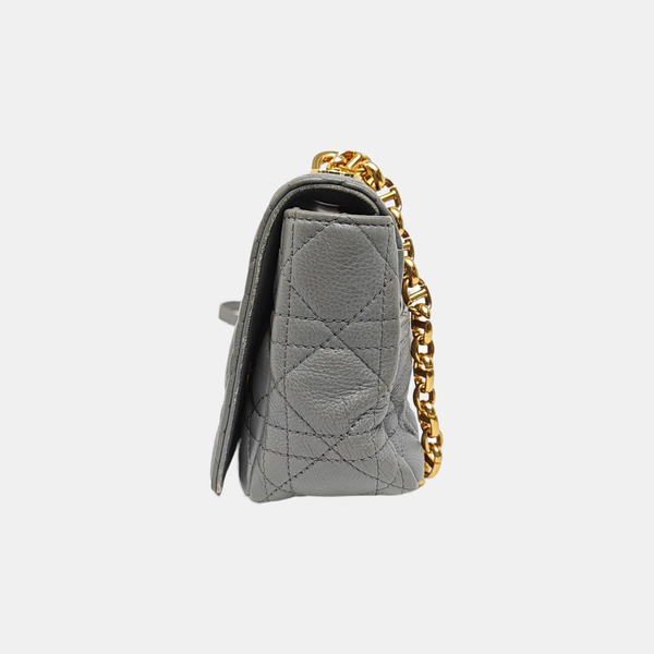Dior Caro Small Cannage Calfskin Blue