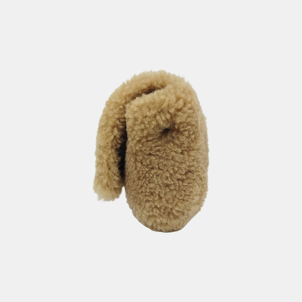 Sheepskin Top Handle Bag Brown