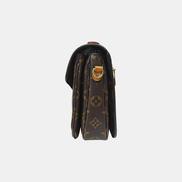 MÉTIS MM Monogram Coated Canvas Brown