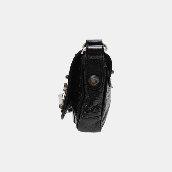 Calfskin Shoulder Bag Black