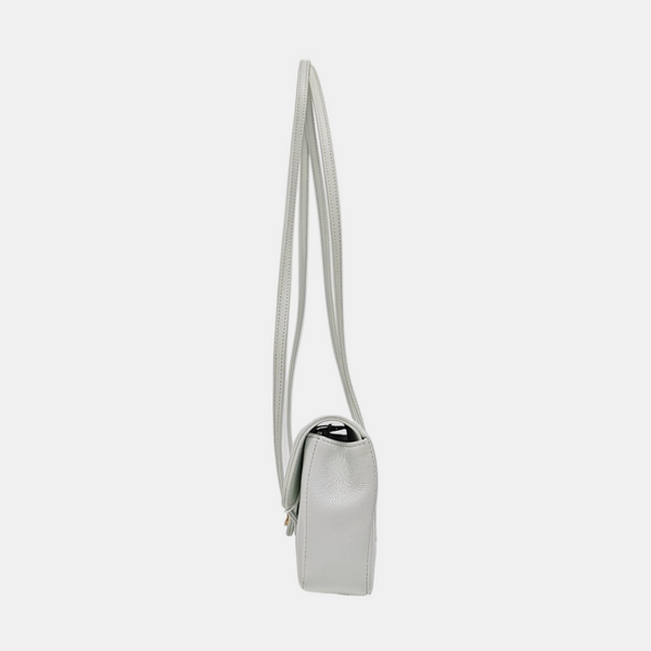 Grained Calfskin Shoulder Bag Mini Green