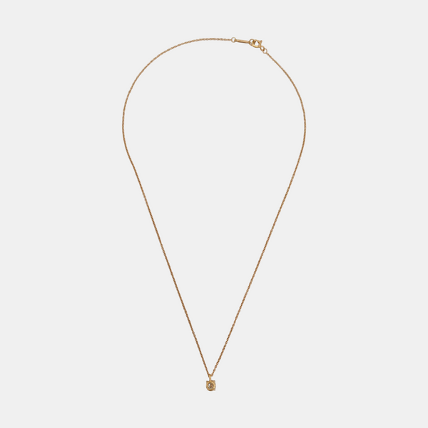 Tiffany Solitaire 18k Rose Gold Necklace